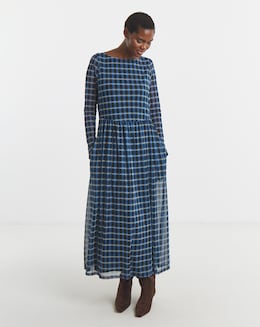 Mesh Long Sleeve Dress - Image