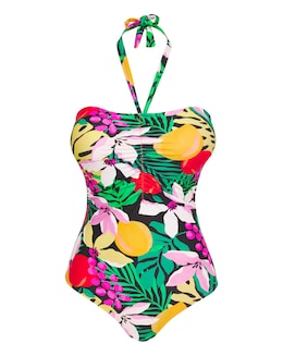 Fruit Bandeau Swimsuit - Image