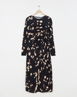 Ruched Seam Detail Midi Dress - Image