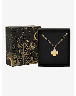 Mood Gold Plated Clover Pendant - Gift Boxed