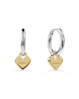 Radley Silver Plated Huggie Earrings