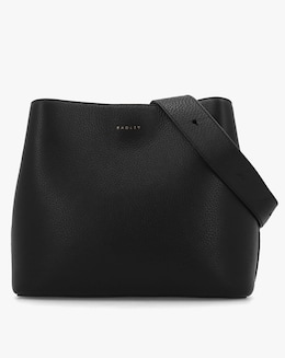 Radley Dukes Place Medium Compartment Black Leather Cross-Body Bag