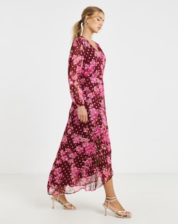 Hope & Ivy Blossom Wrap Maxi Dress - Image
