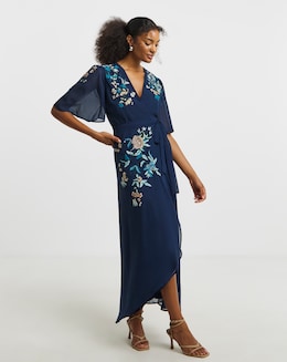 Hope &amp; Ivy Catriona Wrap Dress