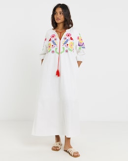 Twisted Wunder Linen Maxi Dress - Image