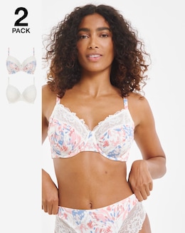 2 Pack Adrianne Full Cup Bra - Image