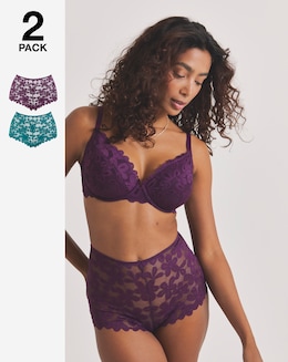 2 Pack Daisy Lace Shorts - Image