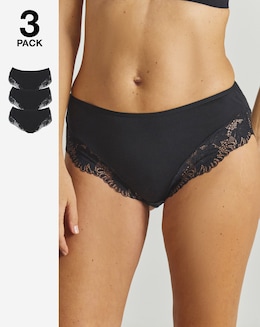 3 Pack Midi Brazilian Knickers - Image