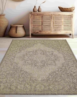 Gel Backed Medallion Rug - Image