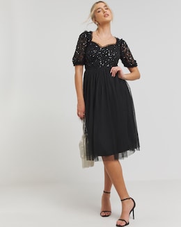 Maya Curve Flora Midi Dress - Image