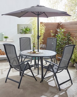 Havana Painted 1.2m Reclining Dining Set - Image