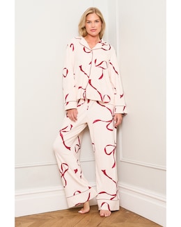 JimJamTheLabel Burgundy Bow Print Pyjama