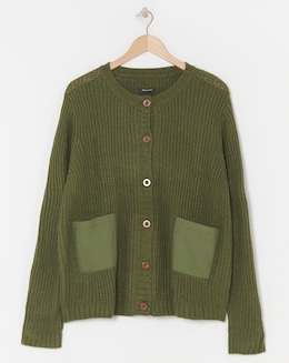 Woven Pocket Cardigan - Image