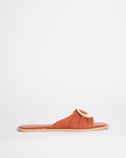 Suede Square Toe Sandal E Fit - Image