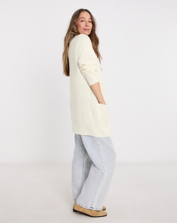 MID LENGTH POINTELLE CARDIGAN