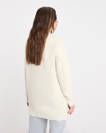 MID LENGTH POINTELLE CARDIGAN