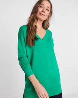 V NECK SLOUCH TUNIC - Image