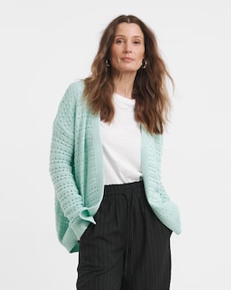EDGE TO EDGE CROCHET CARDIGAN - Image
