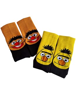 Mens Bert & Ernie 2pk Slipper Sock - Image