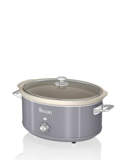 Swan 6.5L Slow Cooker Retro Grey - Image