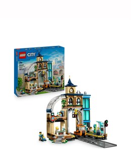 LEGO City Central Train Station Set for Fans of Construction Toys 60469