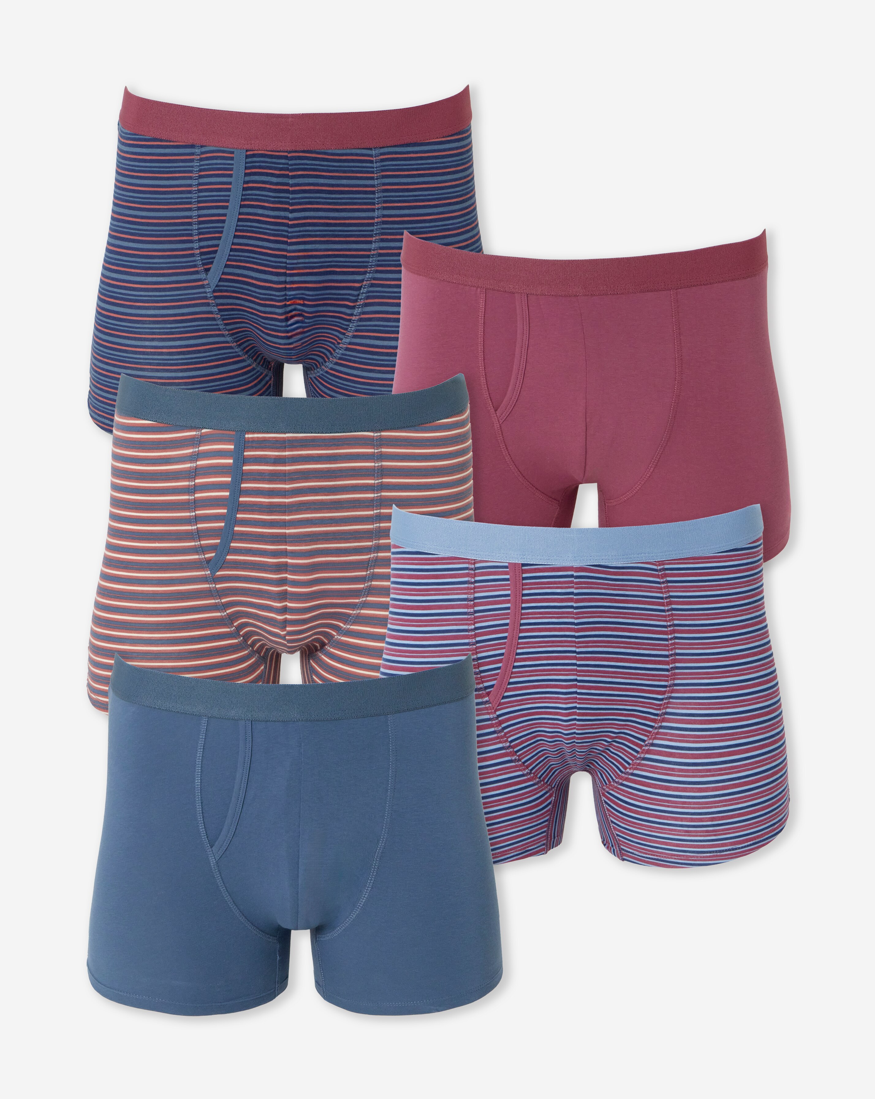 5 Pack Stripe A-Front Boxers | JD Williams
