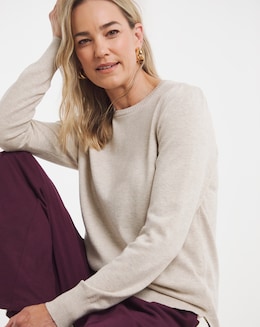 Oatmeal Crew Neck Jumper - Image