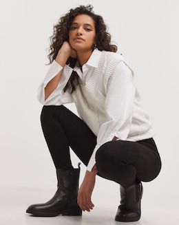 Black Stretch Jersey Denim Jeggings