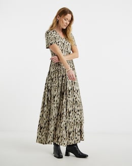 Asymmetric Seam Maxi Dress - Image