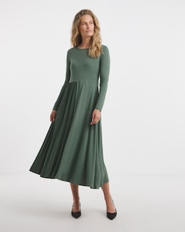 Pleated Panel Maxi Dress - Image