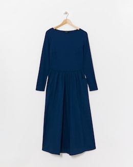 Rib Poplin Dress - Image