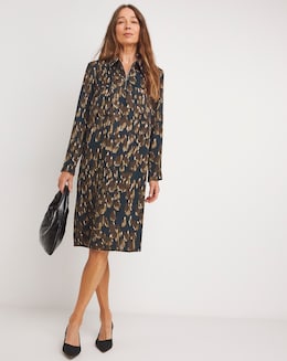 Zip Collared Dress - Image