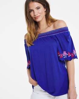 Julipa Gypsy Top with Embroidery - Image
