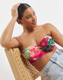 Figleaves Fantasy Floral Bikini Top - Image