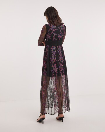 French Connection Embroidered Maxi Dress