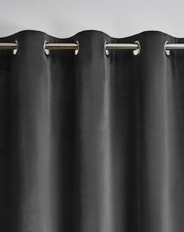Velour Eyelet Curtains