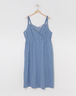 Wrap Front Midi Dress - Image