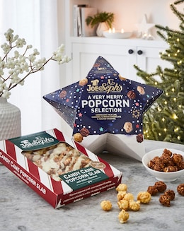 Joe &amp; Seph's Candy Cane Popcorn Slab &amp; Very Merry Popcorn Star bundle
