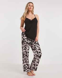 Luna Built-In Support Lace Pyjama Set - Image