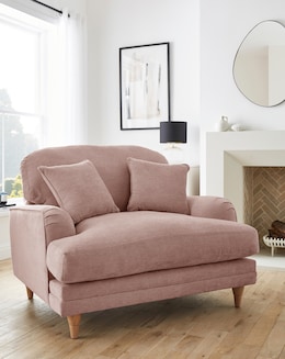 Azra Chenille Snuggle Chair - Image