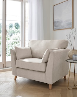 McKenzie Chenille Snuggle Chair - Image