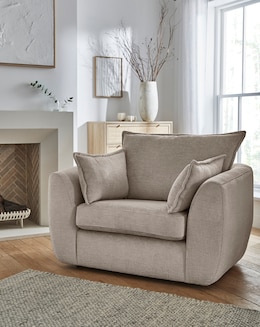 Finch Chenille Snuggle Chair - Image