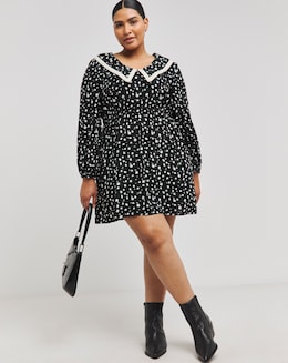 Collared Skater Dress - Image