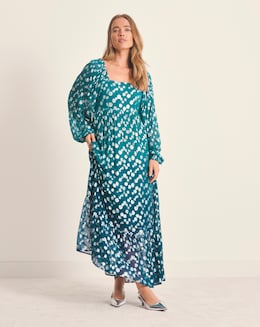 Simply Be Dobby Ombre Jacquard Maxi Dress