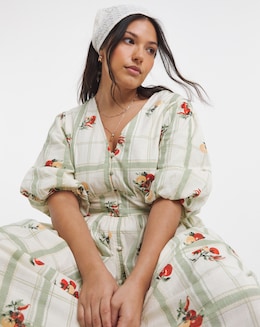 Waist Detail Midi Dress - Image