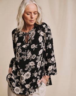 Julipa Tie Neck Blouse - Image