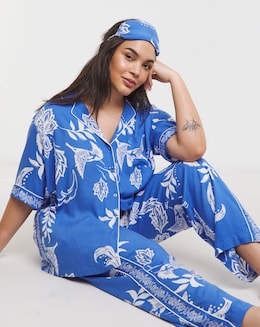 Figleaves Border Print Pyjama Set - Image