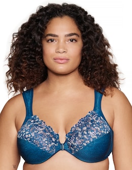 Glamorise Plus Size WonderWire Front-Fastening Bra 1245