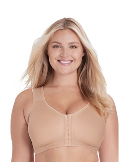 Miss Mary of Sweden Nova Front Fastening Non Wired Bra Beige
