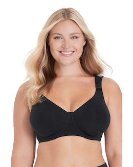 Miss Mary of Sweden Cotton Wired T Shirt Bra Black